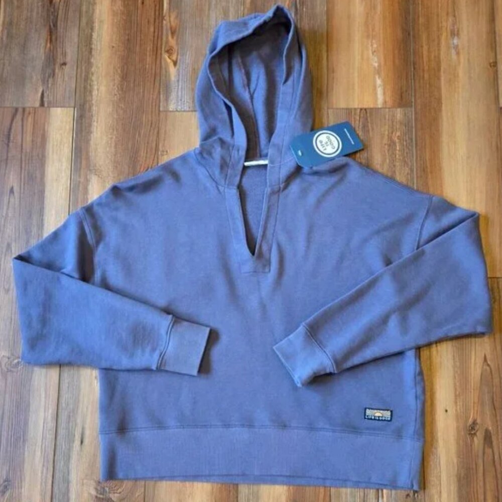 WOMEN: LIFE IS GOOD: LAVENDER PULLOVER HOODIE